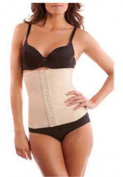 Upgraded Apricot Color Latex Cincher Corset