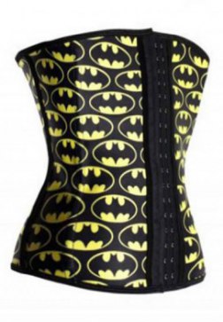 Latex Waist Trainer Smile Print Corset