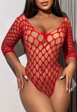 Bold Honeycomb Mesh Bodysuit