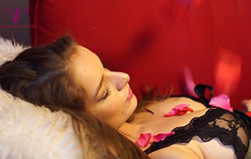 Black sexy lace chemise