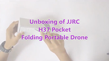 Unboxing of JJRC H37 ELFIE Pocket Portable Drone with HD Camera