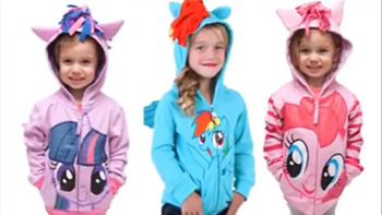 My Little Pony Girls' Twilight Sparkle Hoodie Outerwear