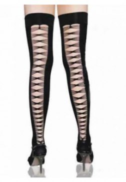 Sexy Bare Back Thigh High Stocking