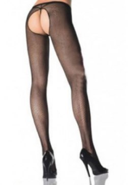 Fishnet Crotchless Pantyhose