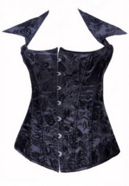 Black Floral Sparkle Corset