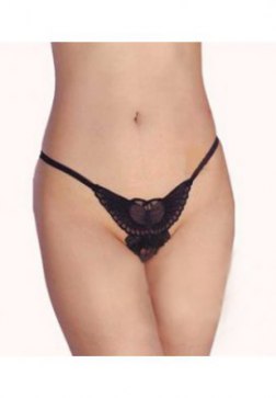 Butterfly open rear thong