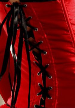 Red Sequin Burlesque Corset