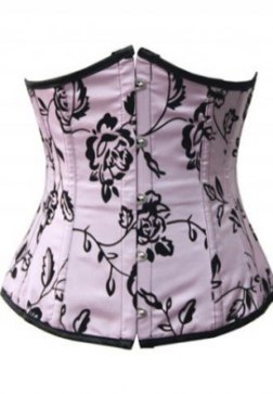 Sexy Satin Underbust Corset Bustier