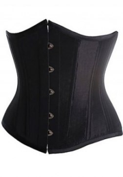 Vintage Satin Boning Underbust Corset Bustier
