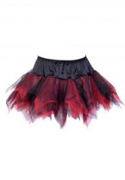 Sexy Red Black Tutu Skirt