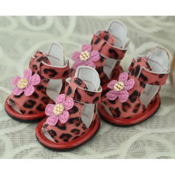 Flower Leopard Print Sandal