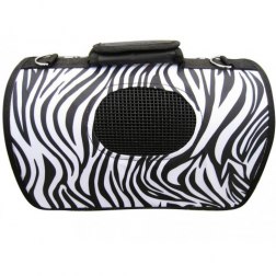 Folding Zebra Grain Pet Carrier
