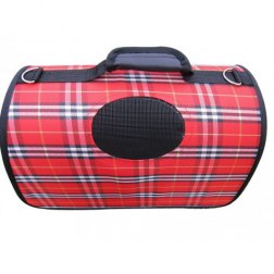 Grid Pattern Pet Carrier