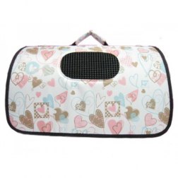 Colorful Heart Pattern Print Pet Bag