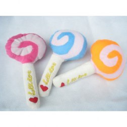 Soft Sweet Lollipops Shaped Dog Toy