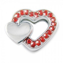Colored Rhinestone Heart Style Pet Pendant