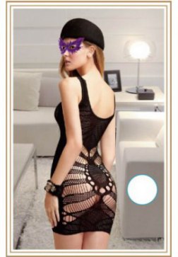 U Neck Seamless Mini Dress