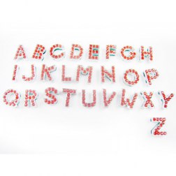 26 Diamond Alphabet Shaped Dog Pendant