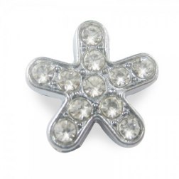 Beautiful Flower Pet Pendant with Rhinestone