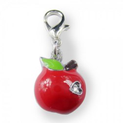 Red Sparkling Apple Shaped Pet Pendant