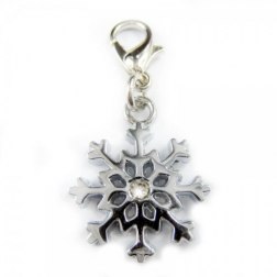 Charming Snow Crystal Shaped Pet Pendant