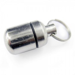 Silver Drift Bottle Shaped Pet Pendant
