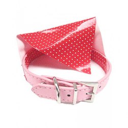 Triangle Scarf Collar with Dot Pattern Printed