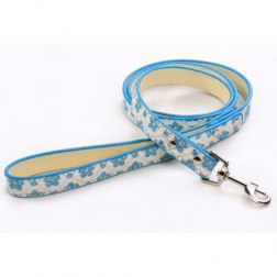 Flower Pattern Collar (with Leash)