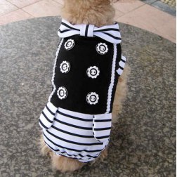 European Striped Style Gentleman Jumpsuit