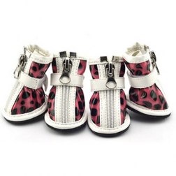 Fashion Leopard Grain Casual Zipper Shoes