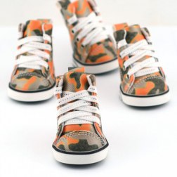Camouflage Shoes with Shoelaces