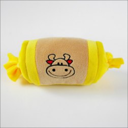 Sugar Shape Pet Toy with Animal Pattern Embellished