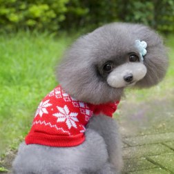 Fashionable Sleeveless Snow Pattern Sweater