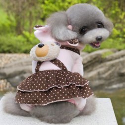 Overalls Dress with Lovely Bear