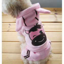 Cow Pattern Hoodie Coat