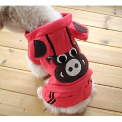 Alluring Pig Pattern Hood Coat