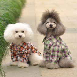 Cotton Long Sleeved Business Plaid Shirt