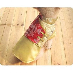 Personalized Dragon Tang Style Suit  With Flower Embroidered