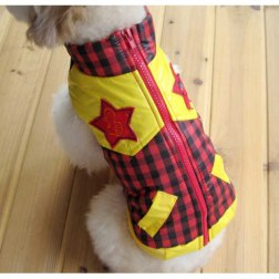 Plaid Windcoat Jacket with Zipper Closure