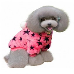 Fleece Star Pattern Print Coat