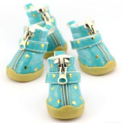 Sparkling Zipper Casual Shoes