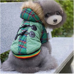 Fashionable and Warm Coat with Horn Button