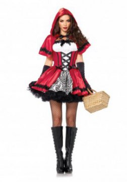 Women's Gothic Red Riding Hood Costume