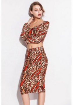 Luxury Digital Tiger Print Clubwear Set