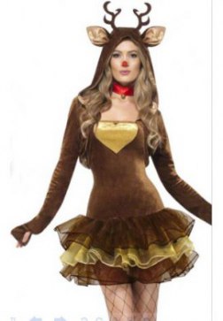 Furry Reindeer Costume