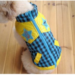 Plaid Plus Size Zipper Windcoat Jacket