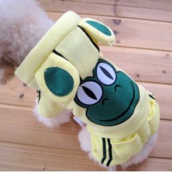 Plus Size Cotton Frog Pattern Coat