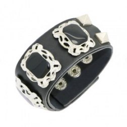 Elegant Jewelry Rivet Snap Button Leather Bracelets