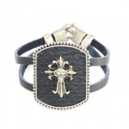 High Class Devil Black Alloy Leather Bracelets