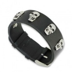 Metal Style Metal Skull Belts Adjustable Leather Bracelets